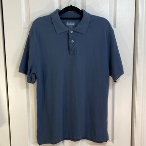 2 for $25 - MEN’s Vintage Midtown 100% Cotton Slate Blue Polo Shirt, M